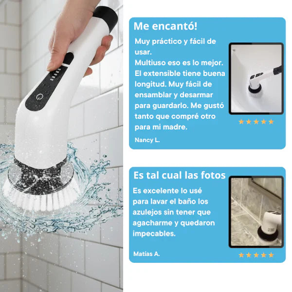 Cepillo Eléctrico Inalámbrico 9 en 1