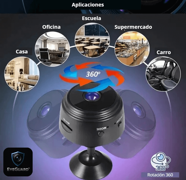 MINI CÁMARA DE SEGURIDAD - Control total invisible estés donde estés